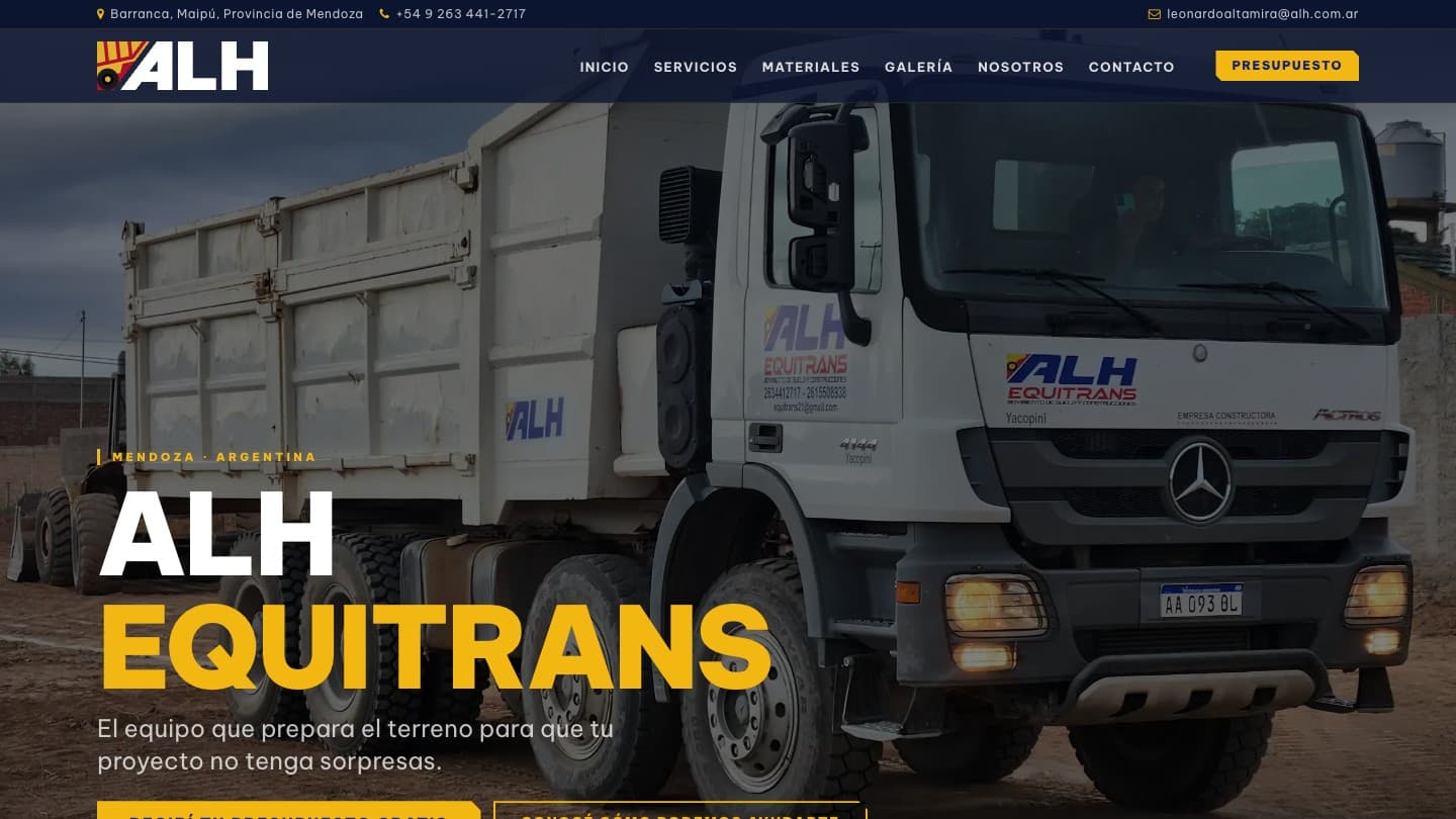 ALH Equitrans — Movimiento de Suelos