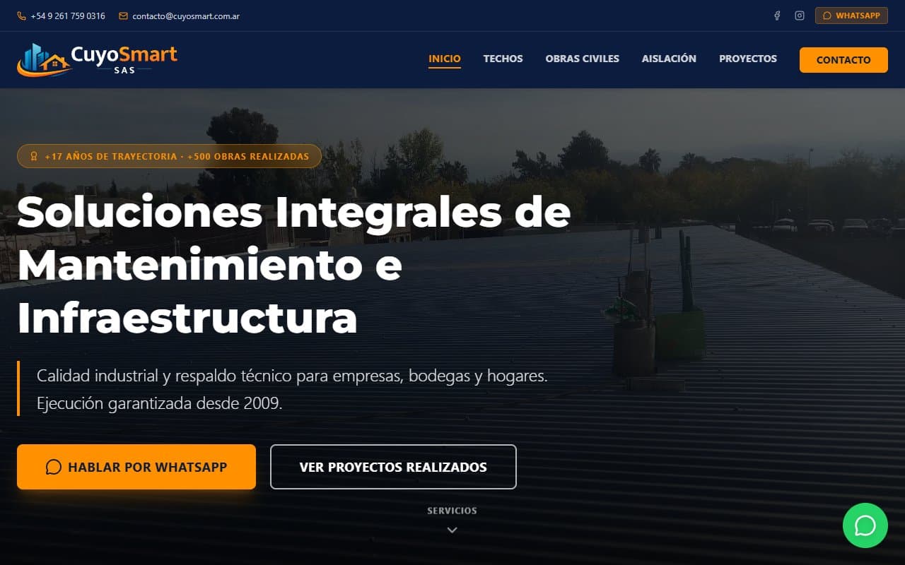 CuyoSmart — Mantenimiento e Infraestructura